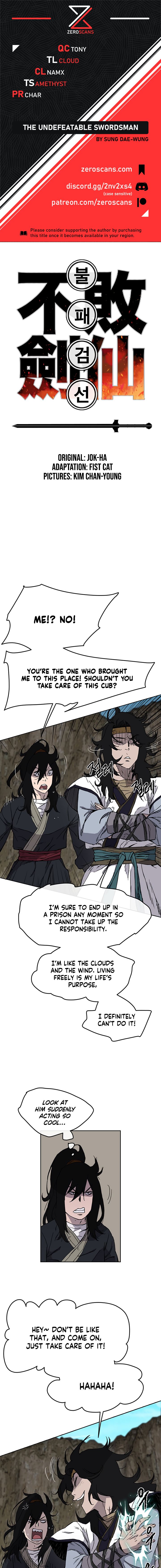 The Undefeatable Swordsman Chapter 16 - Page 1