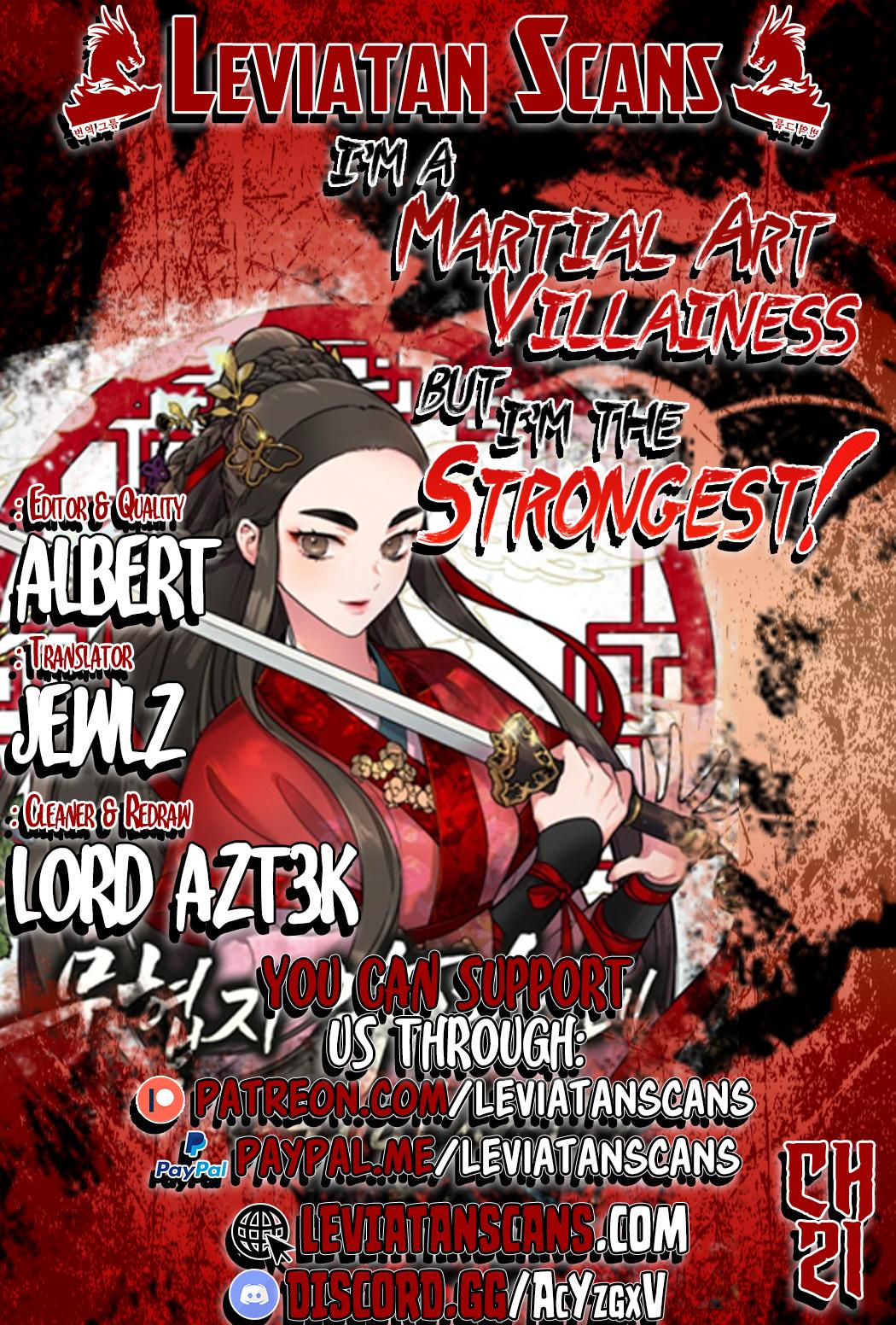 I’m a Martial Art Villainess but I’m the Strongest! Chapter 21 - Page 1