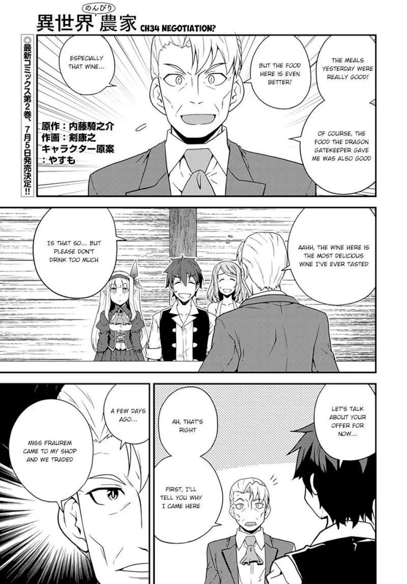 Isekai Nonbiri Nouka Chapter 34 - Page 2